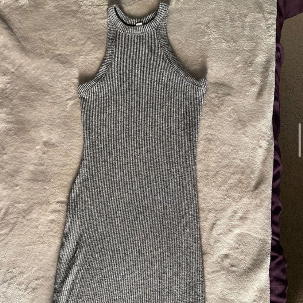 Grey knit bodycon